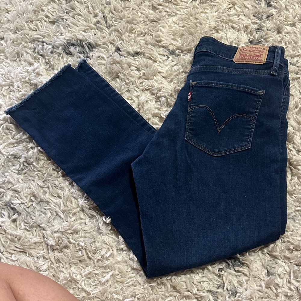 Levi's Women's Dark Blue Straight Leg Jeans